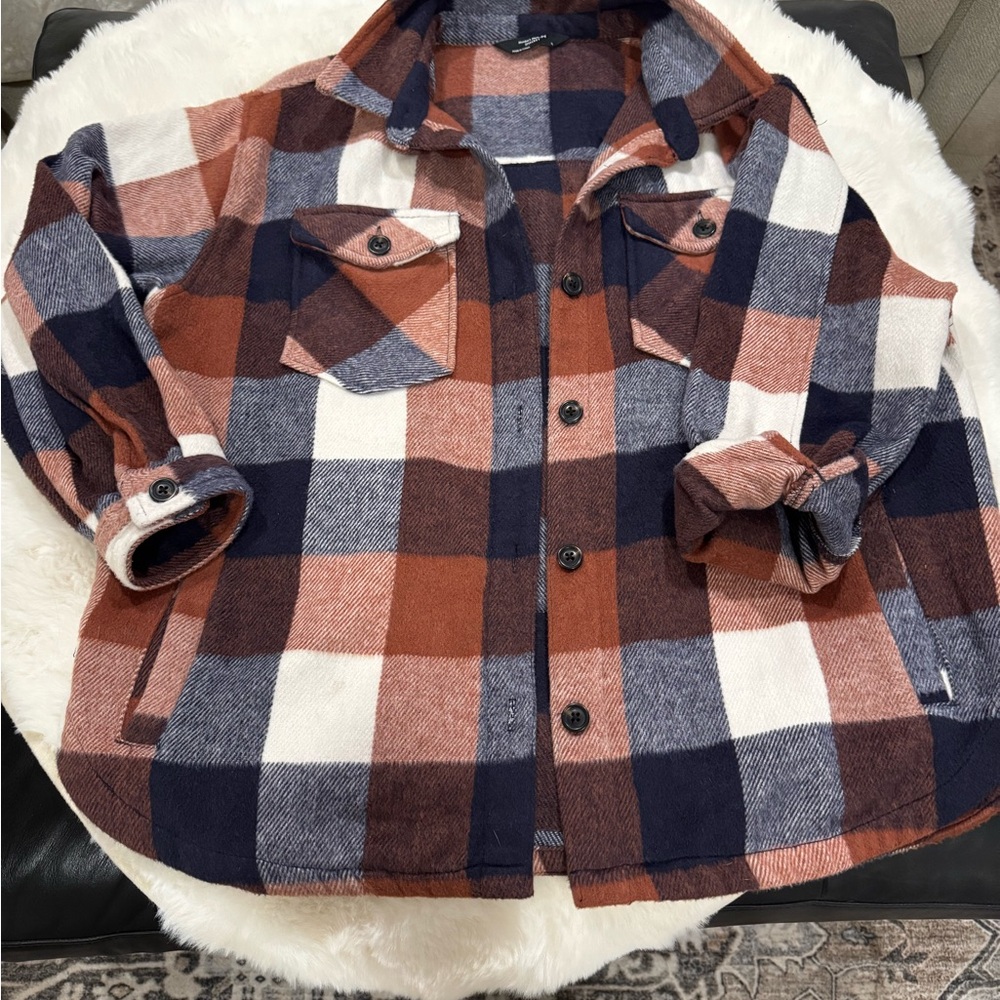 Members Mark Flannel Shacket XL